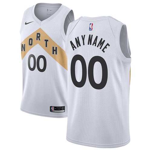 Women%27s Customized Toronto Raptors Swingman White Nike NBA City Edition Jersey